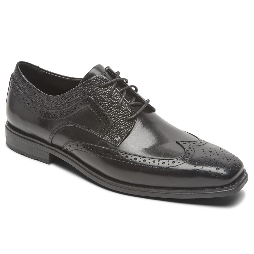 Rockport Lace Up For Mens Black - Farrow Wingtip - XP5164980